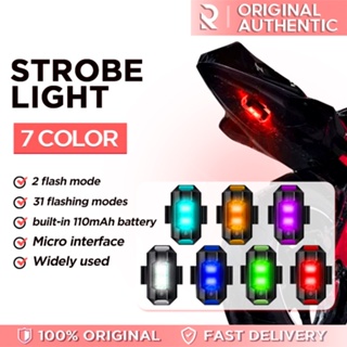 Magnetic 7 Color Strobe LIGHT Rechargeable Airplane Light for Motorcycle Bike Tail Light Drone COD