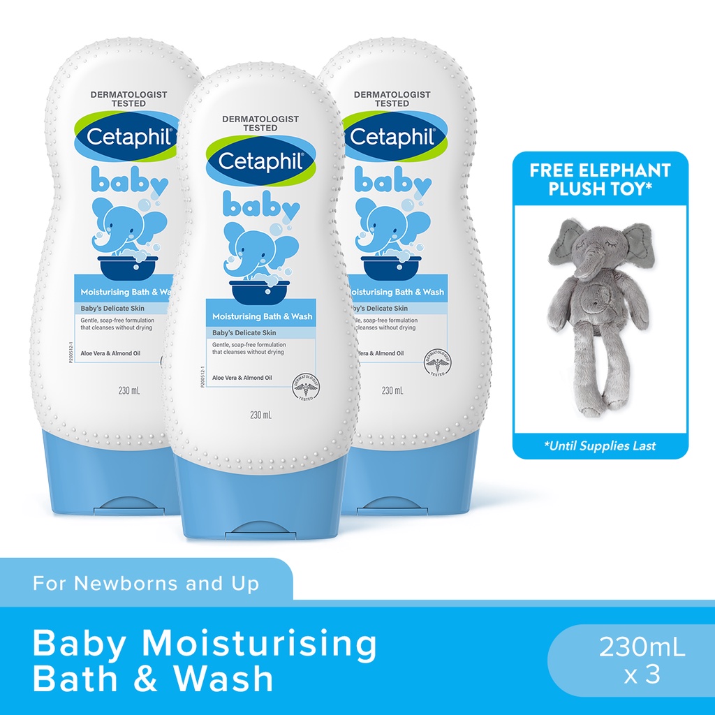 Cetaphil Baby Ultra Moisturizing Bath and Wash - 230ml x3