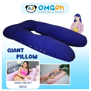 BEST SELLER - OMGPh 5 ft CUT - Maternity Pillow / Pregnant Women Pillow + 1 Pillow Case/Punda