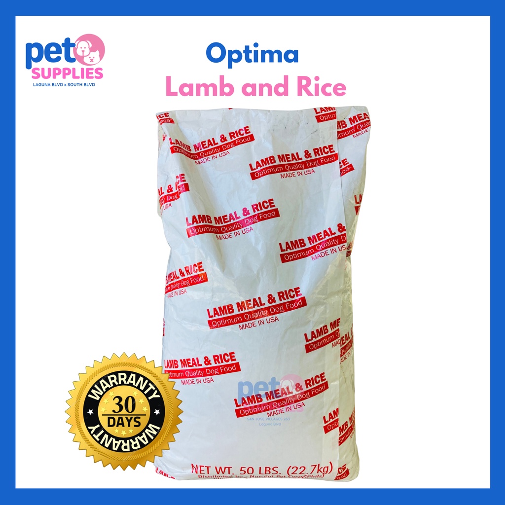 OPTIMA DOG FOOD LAMB MEAL AND RICE SOLD PER KG Shopee Philippines