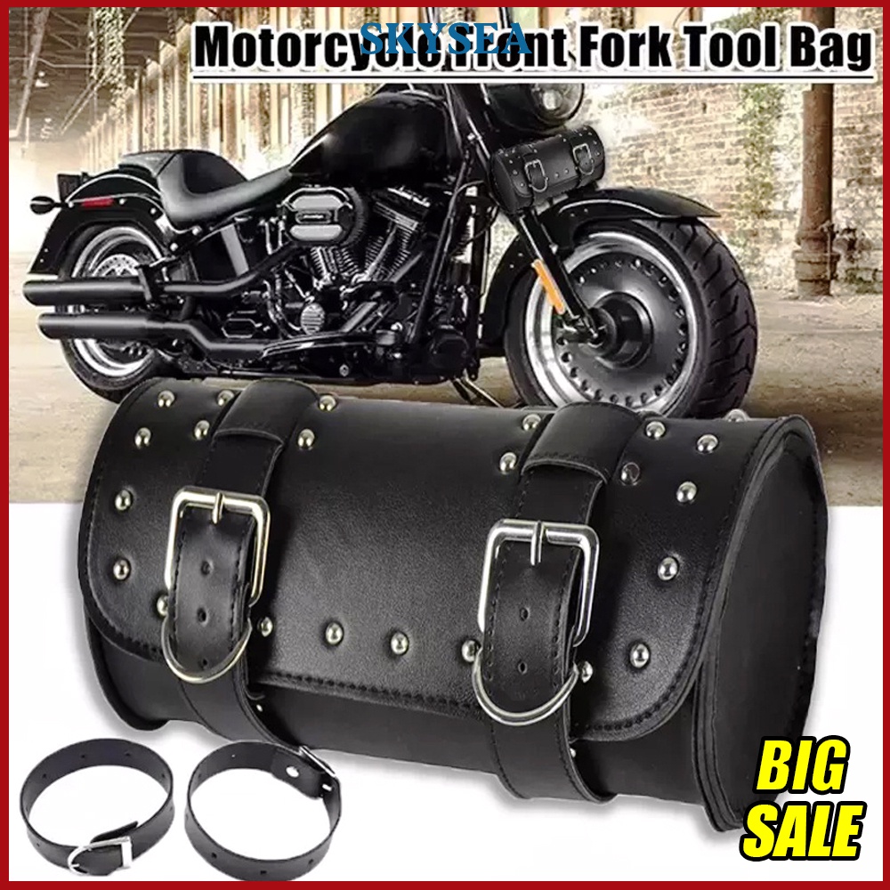 Motorcycle Saddlebag PU Leather Tool Bag Universal Motorcycle Side Box Side Bag Saddlebags