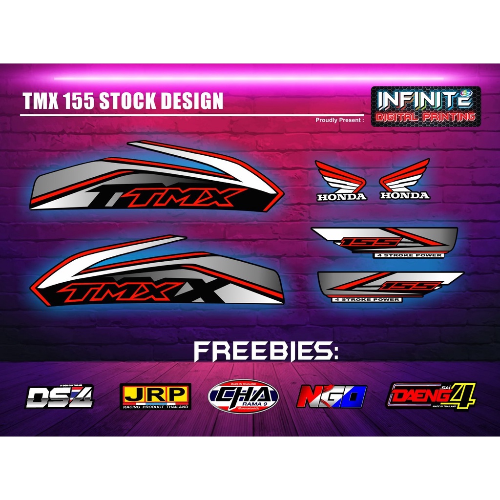 TMX 155 STOCK DECALS W/FREEBIES | Shopee Philippines