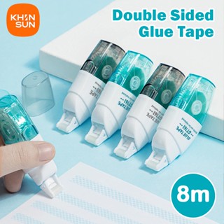 KHINSUN Double Sided Adhesive Glue Tape Adhesive Dots Roller Tape Transparent Tape Stationery Office Supply