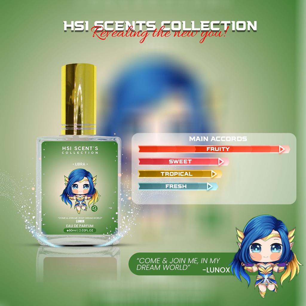 HSI Scents Zodiac Perfume Collection Libra by Lunox Mobile Legend Oil