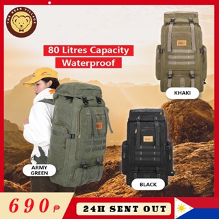 80L hiking bagpack waterproof large space outdoor climbing camping hiking backpack unisex travel bag