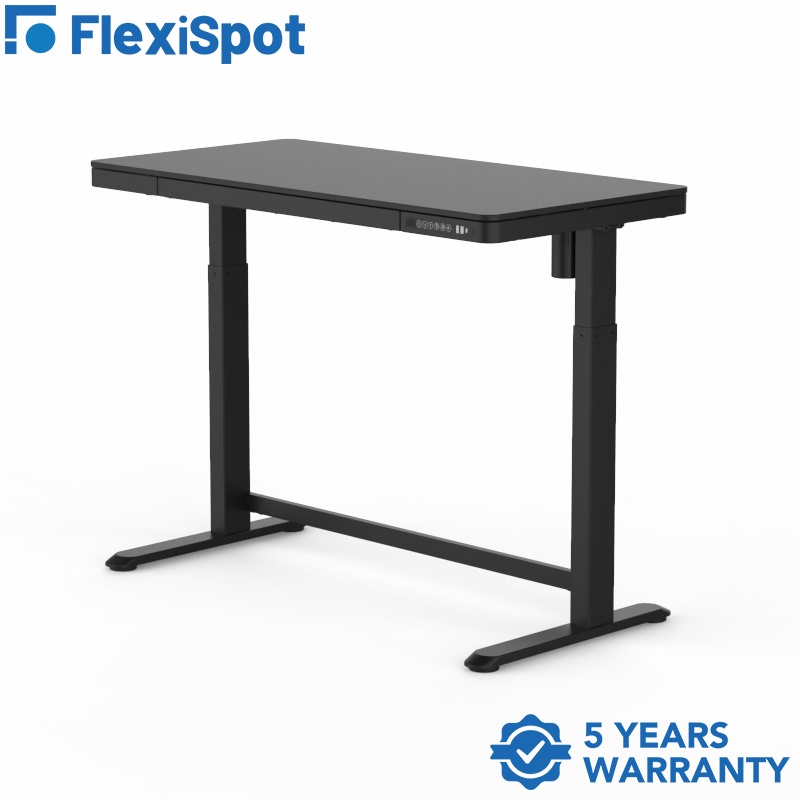 FlexiSpot Comhar E8 AllinOne Standing Desk with 48" Tempered Glass