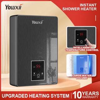 Yowxii Instant Water Heater Shower Modern Electric LCD Touchscreen 6500W Hot And Cold Shower