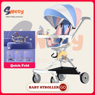 Swety Baby Stroller 360 Rotating Portable Lightweight Kid Two-Way Magic Strollers