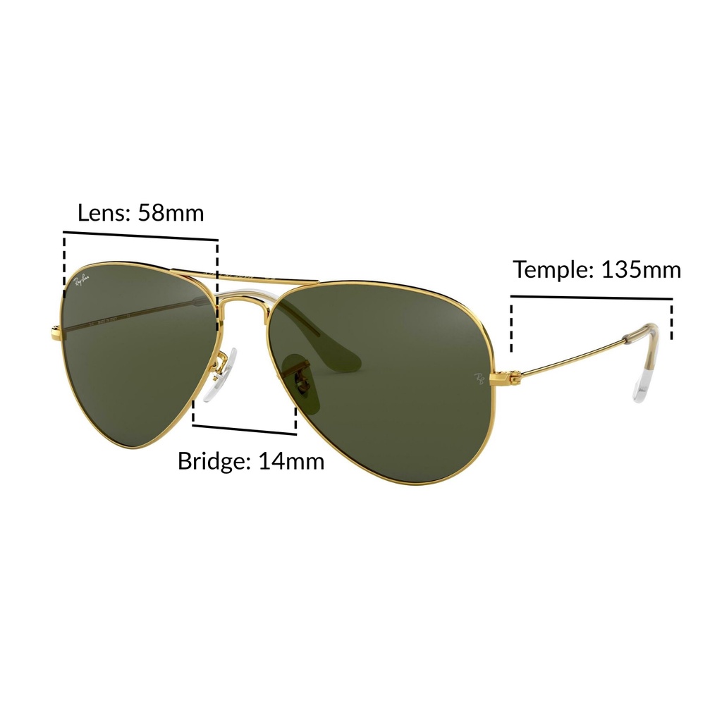 Ray-Ban Aviator Large Metal - RB3025 L0205 - Sunglasses | Shopee Philippines