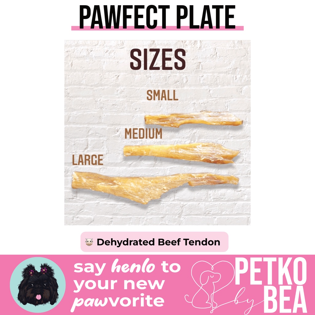 Dehydrated Beef Tendon Premium Dog Chews
