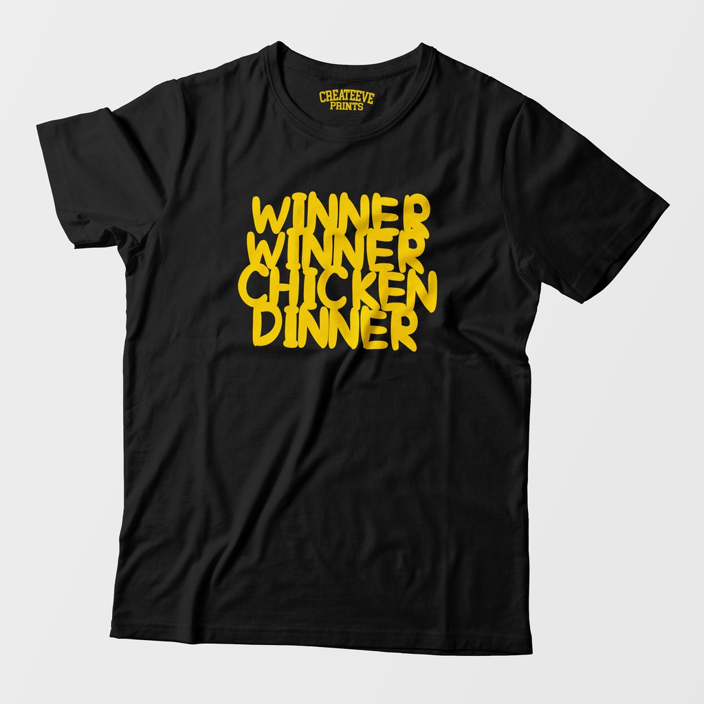 Createeve Prints Pubg Winner Winner Chicken Dinner T Shirt Shopee