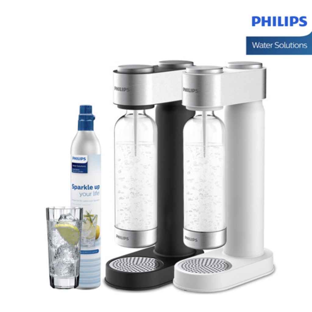 Philips GoZero Sparkling Water Soda Maker +Cylinder+ 1L Water Bottle