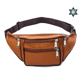 [COD&READY] Waist Belt Bag Sports Run Body And Shoulder Bags Genuine leather top layer leather #3