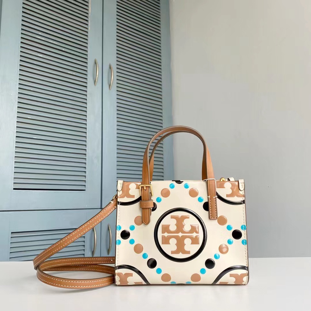 New Arrival！！】Tory Burch Lady's 2023 Counter Latest T Monogram Mini Bump  Color Embossed Square Tote Bag Single Shoulder Bag Crossbody Bag | Shopee  Philippines