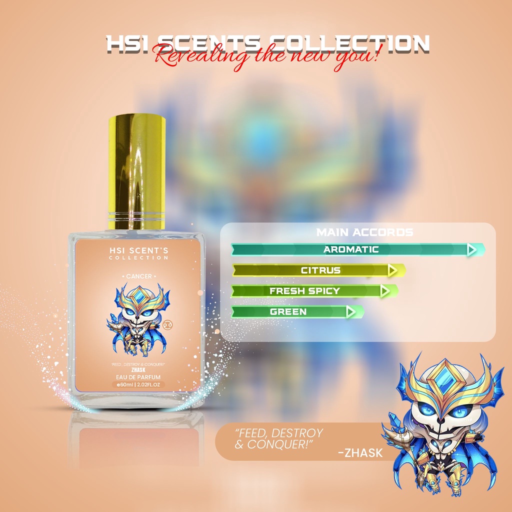 HSI Scents Zodiac Perfume Collection Cancer by Zhask Mobile Legend Oil