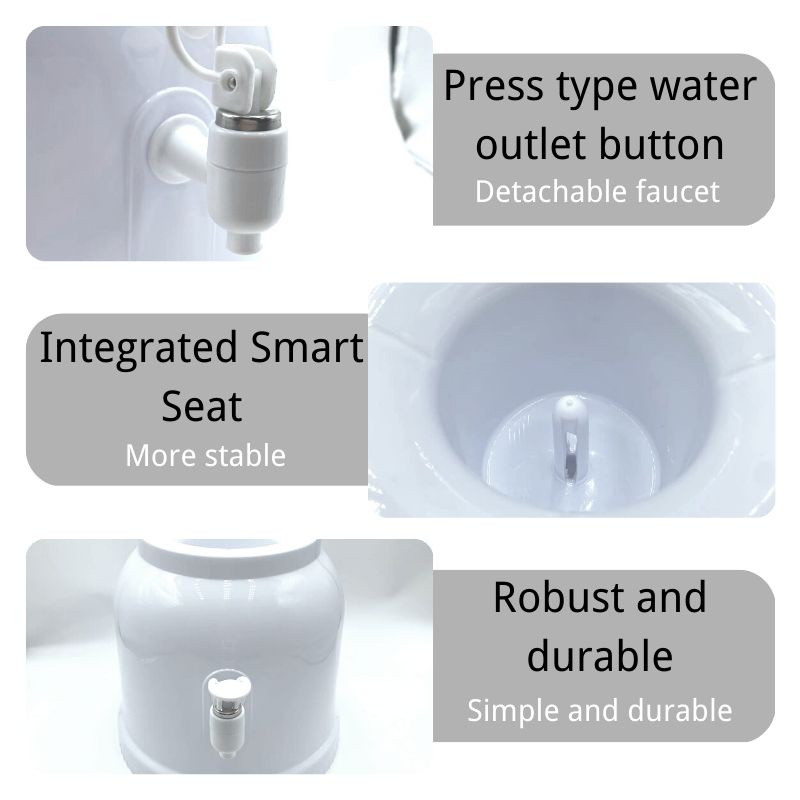 Table Top Water Dispenser with faucet Round Plastic/ C02056 - Image 4