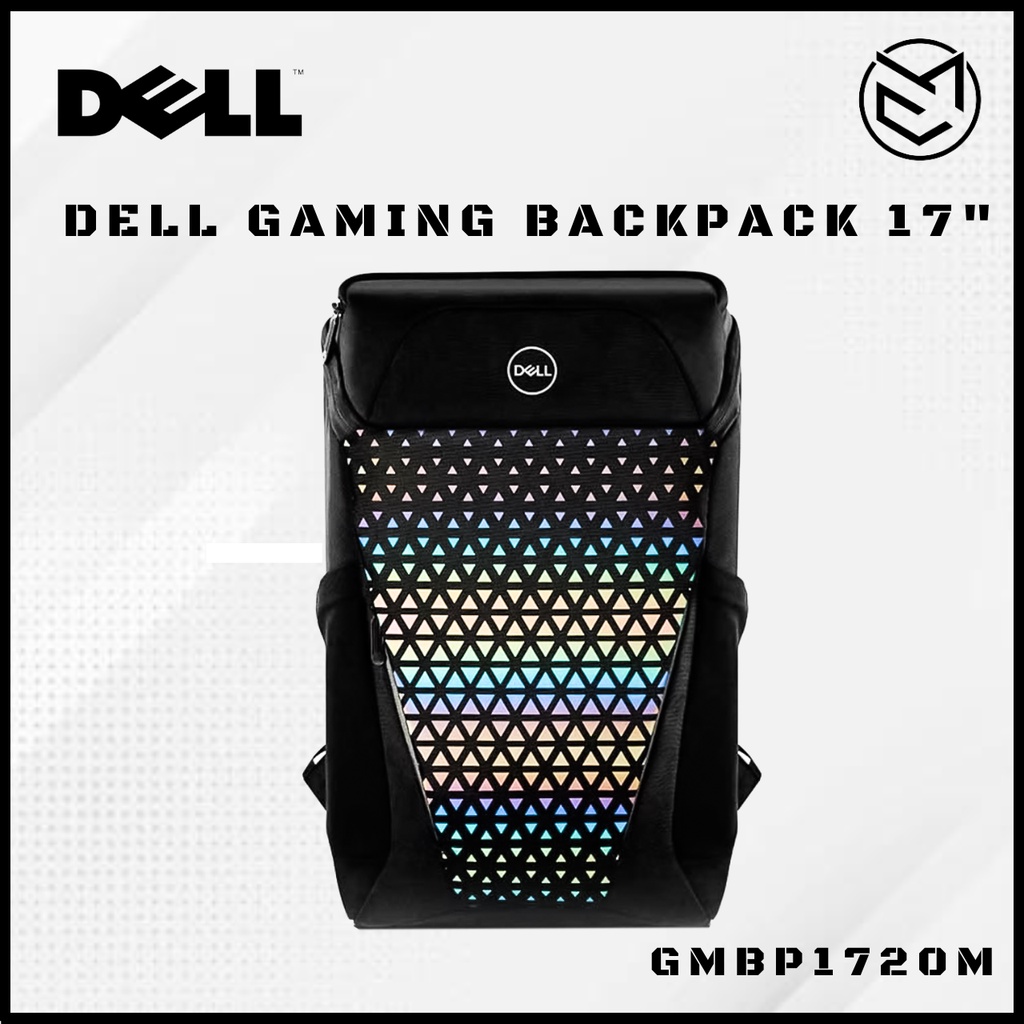 Dell Gaming Backpack 17" GMBP1720M Black, with rainbow reflective front