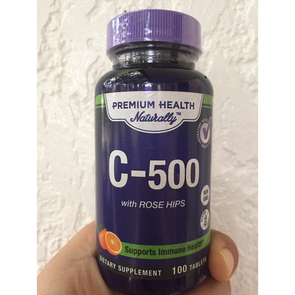 SALE!!! VITAMIN C 500mg with ROSE HIPS 100 tablets, vegetarian formula