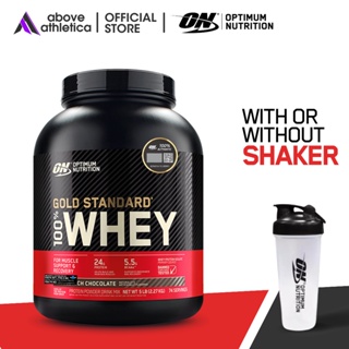 Optimum Nutrition 100% Whey Protein Powder 5Lbs - On Gold Standard Muscle Building, Growth Support