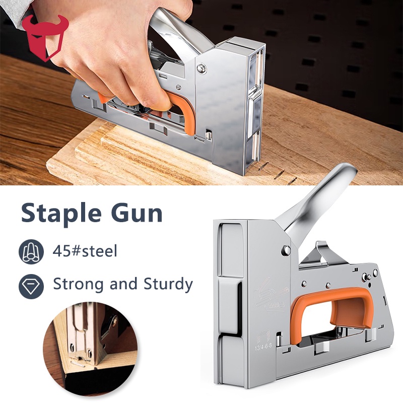 Long UShaped Staple Gun Heavy Power Nail Gun Manual Nail Gun With Nail