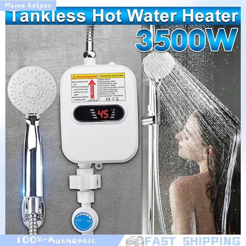 3500W water heater, instant electric water heater in bathroom, faucet