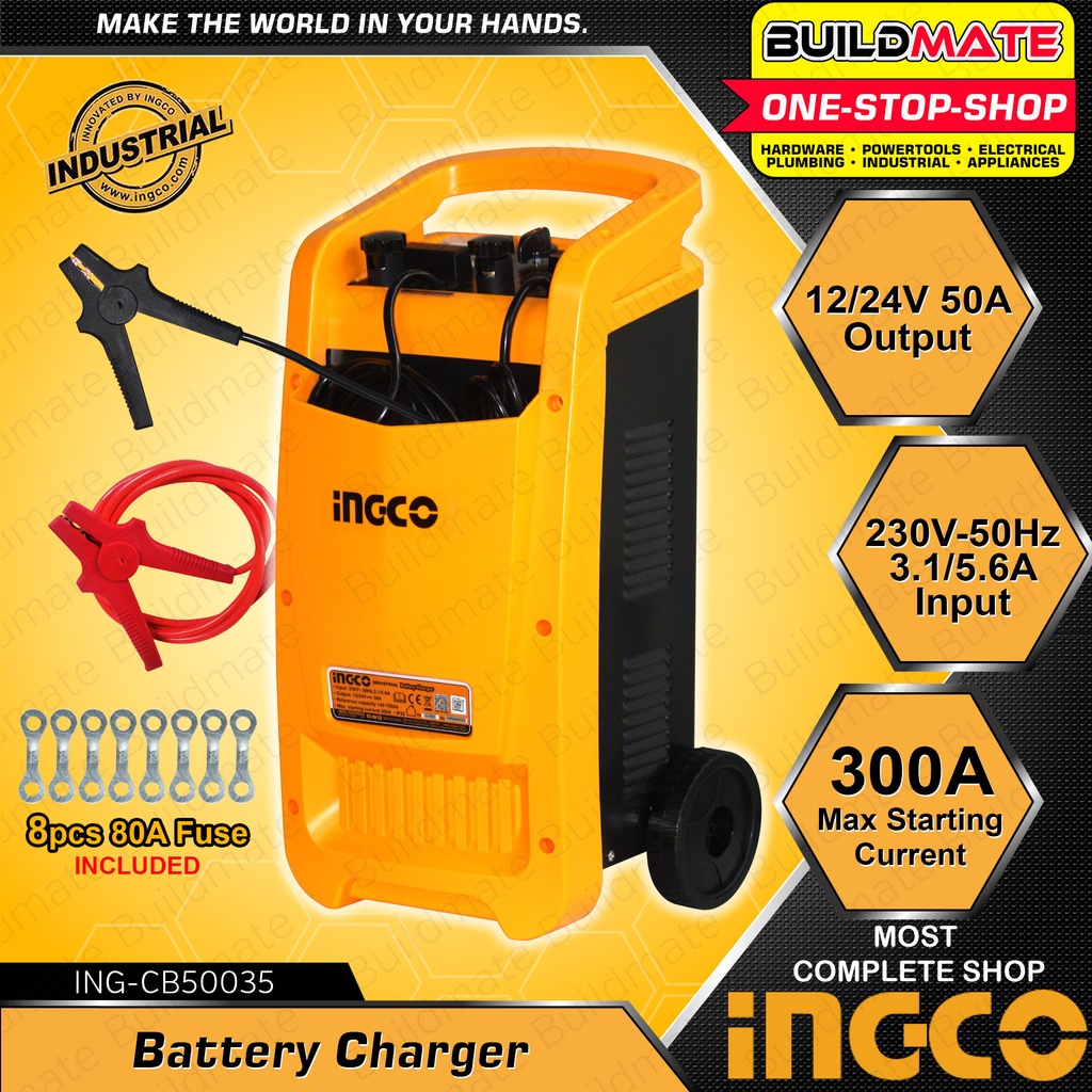 BUILDMATE Ingco Battery Charger 300A Fast Charger Automotive Charger