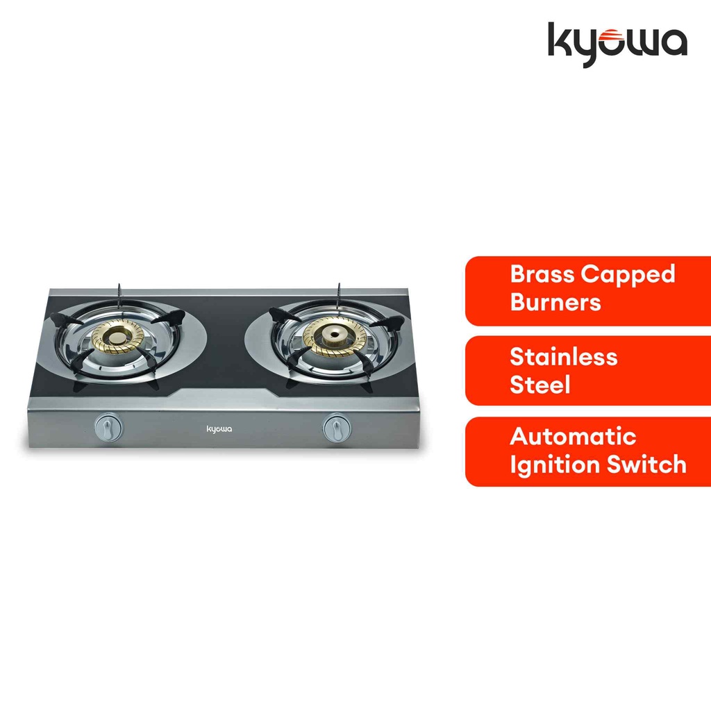Kyowa Gas Stove Double Burner with Cast Iron Burners KW3570 Shopee