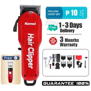 【COD】KEMEI Hair Clipper Professional Clippers for Barbers Cordless Rechargeable Hair Cut Razor