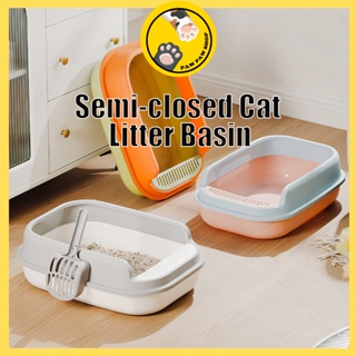 Cat Litter Basin Thickened Semi-closed Cat Litter Basin Anti-splashing Cat Toilet Litter Box
