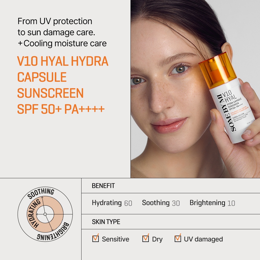 NEW LAUNCH] [SOME BY MI] SOMEBYMI V10 Hyal Hydra Capsule Sunscreen SPF50+  PA++++ 40ml [Moisture Essence, Suncream, Sunblock, Suncare, Dermatologist  tested] | Shopee Philippines
