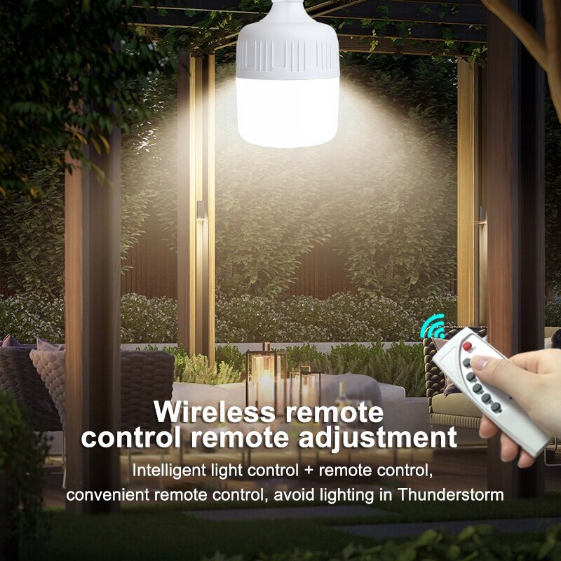 Solar Light NL Solar Bulb Light Outdoor Waterproof IP67 Solar Bulb Light Three Light Colors Portable - Image 2