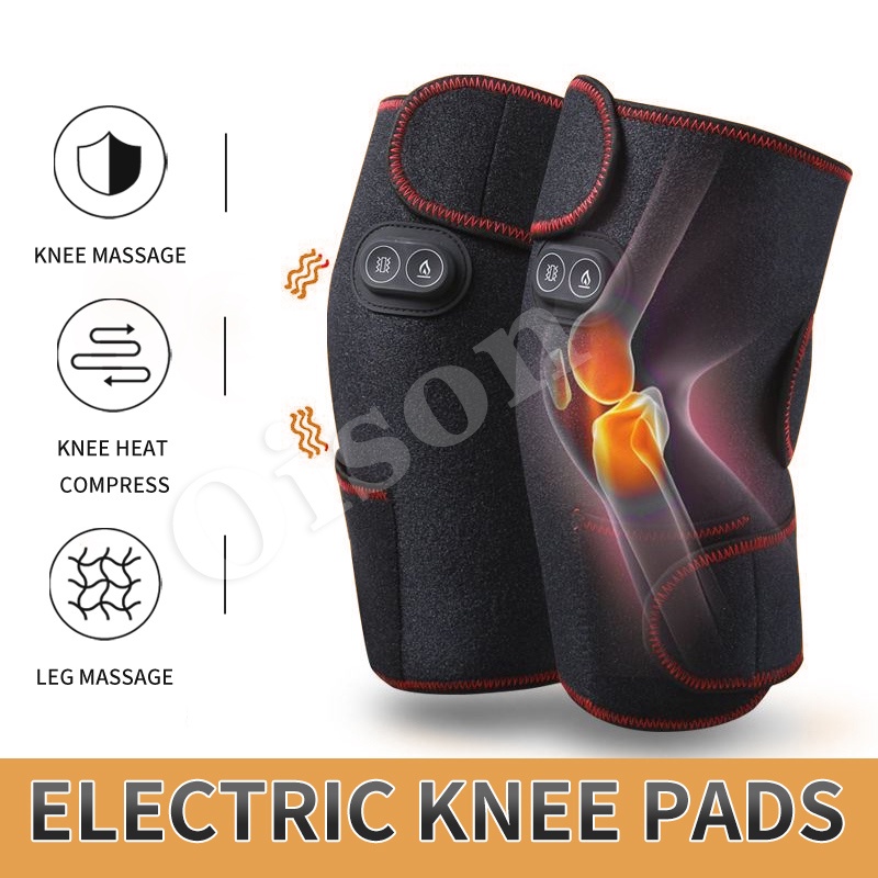 Electric Heated Knee Pad Hot Compress Arthritis Knee Brace Relief Injury Joint Pain Recovery Belt