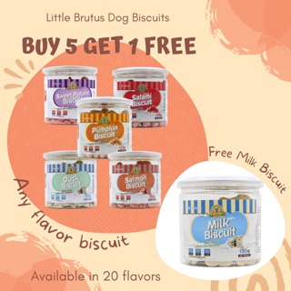 Little Brutus Dog Biscuit in 20 flavors  (BUY ANY 5  VARIANT  TAKE 1 MILK BISCUIT FREE)  125g & 180g #2