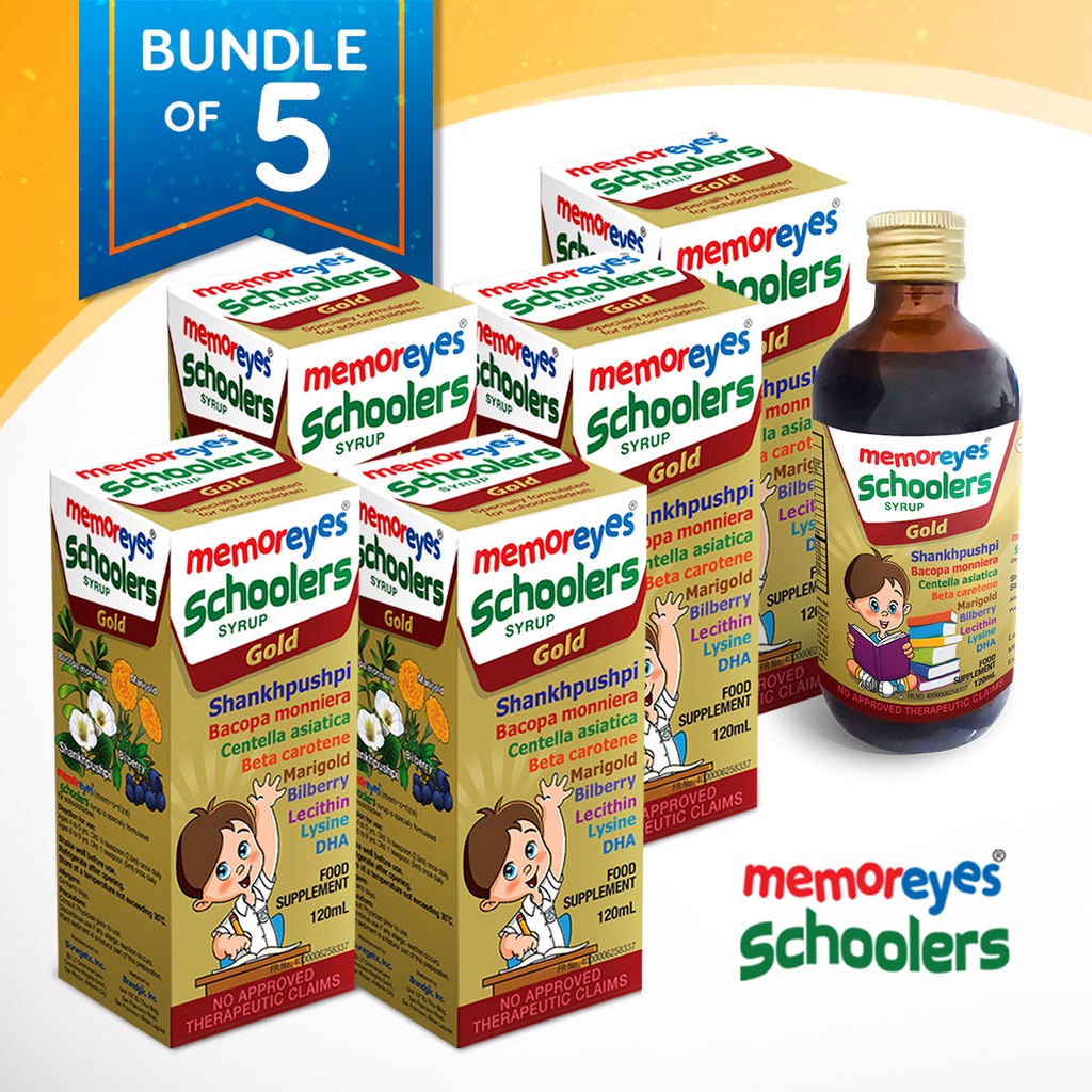 Memoreyes schoolers brain and eye supplement memory enhancer for kids