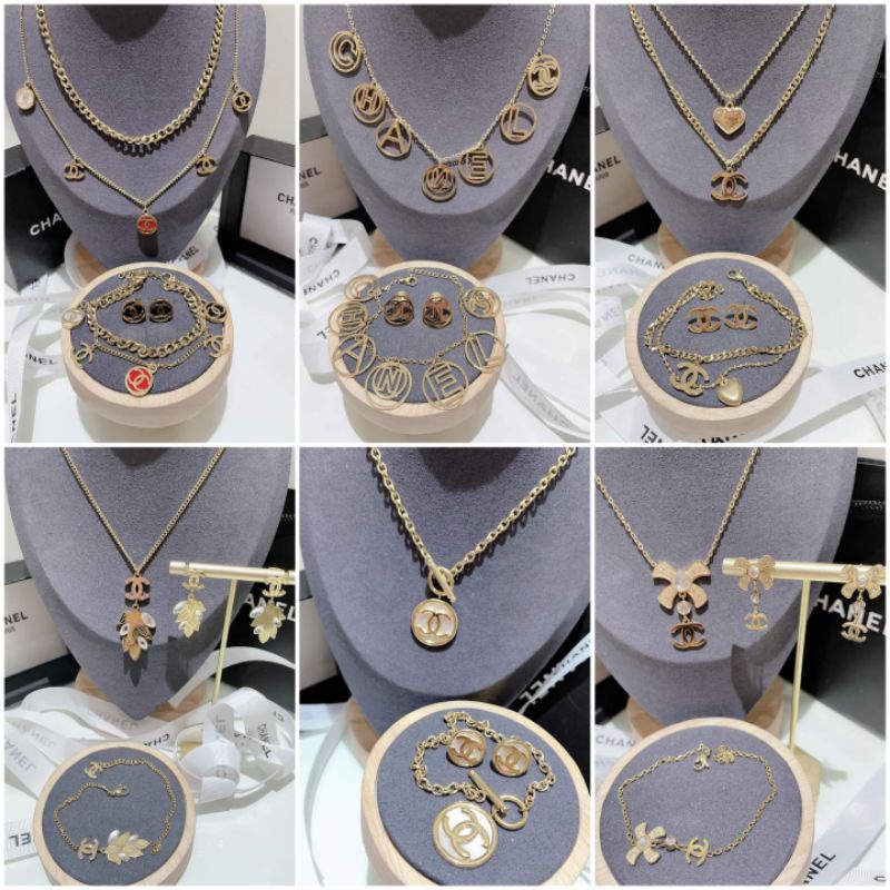 Shop chanel jewelry set for Sale on Shopee Philippines