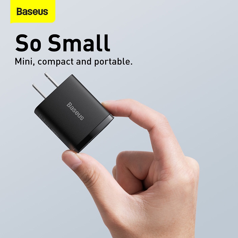 Baseus 20W U+C Quick Charger Support PD3.0 QC3.0 USB Type-c Charger for i13 Tablet Huawei Mate 20 - Image 2