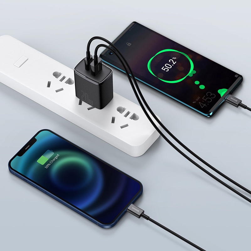 Baseus 20W U+C Quick Charger Support PD3.0 QC3.0 USB Type-c Charger for i13 Tablet Huawei Mate 20 - Image 5