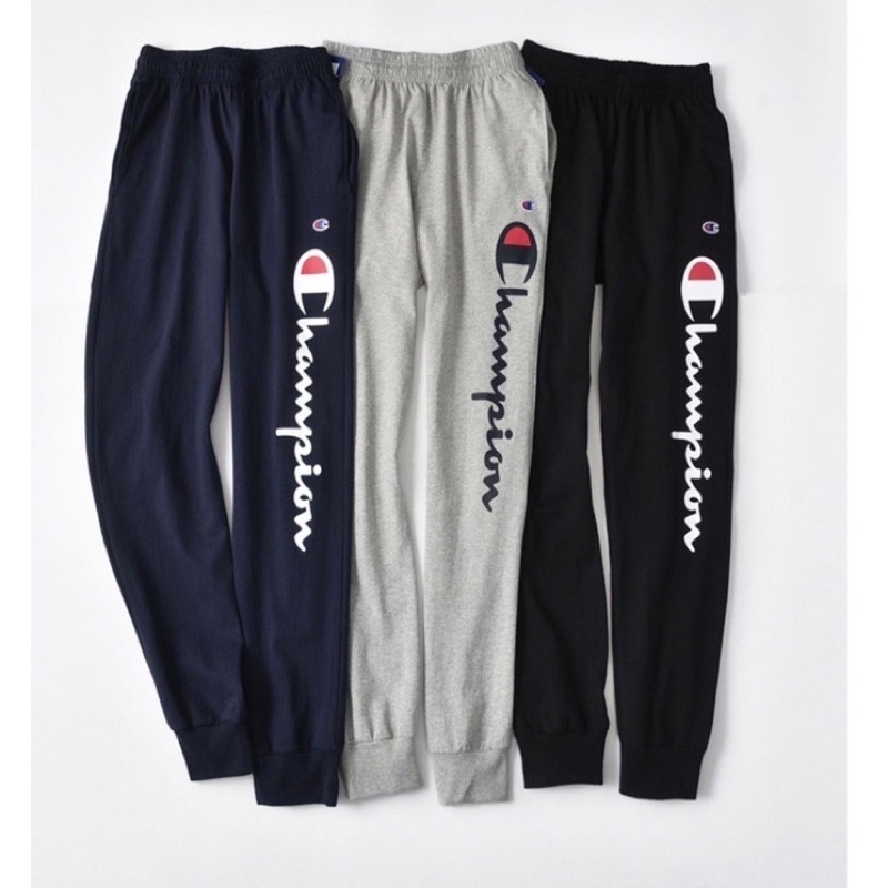 Champion men's vertical logo script jersey jogger pants outlet