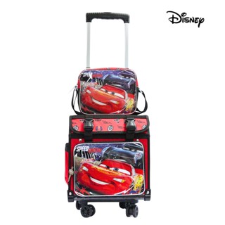 Disney Cars Lightning Mcqueen Red School Box Type Trolley Set