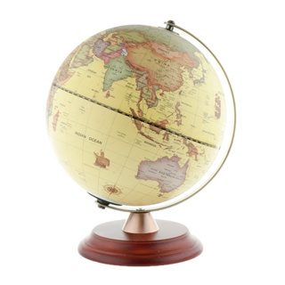 ZN3R USB Night Light LED Illuminated Spinning World Globe Constellation Map with Wooden Stand