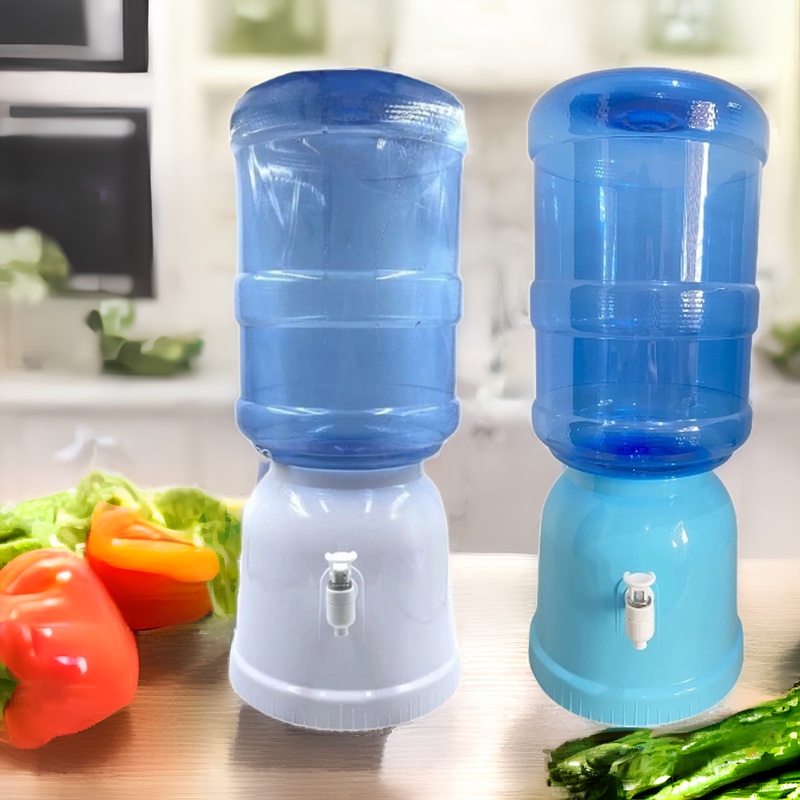 Table Top Water Dispenser with faucet Round Plastic/ C02056
