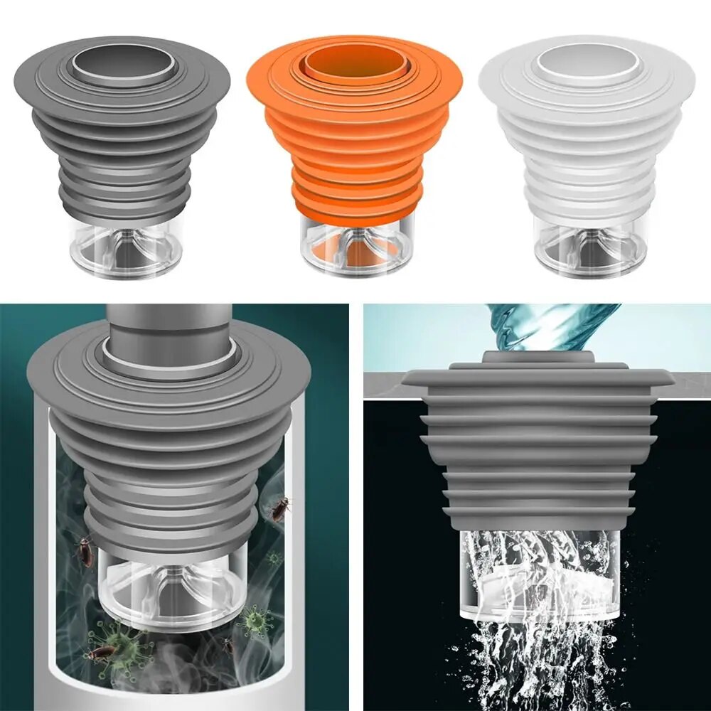 Floor Drain Deodorant Core Sewer Strainer Filter Anti-Odor Sink Floor Drain Stopper Proof Pipe Conne