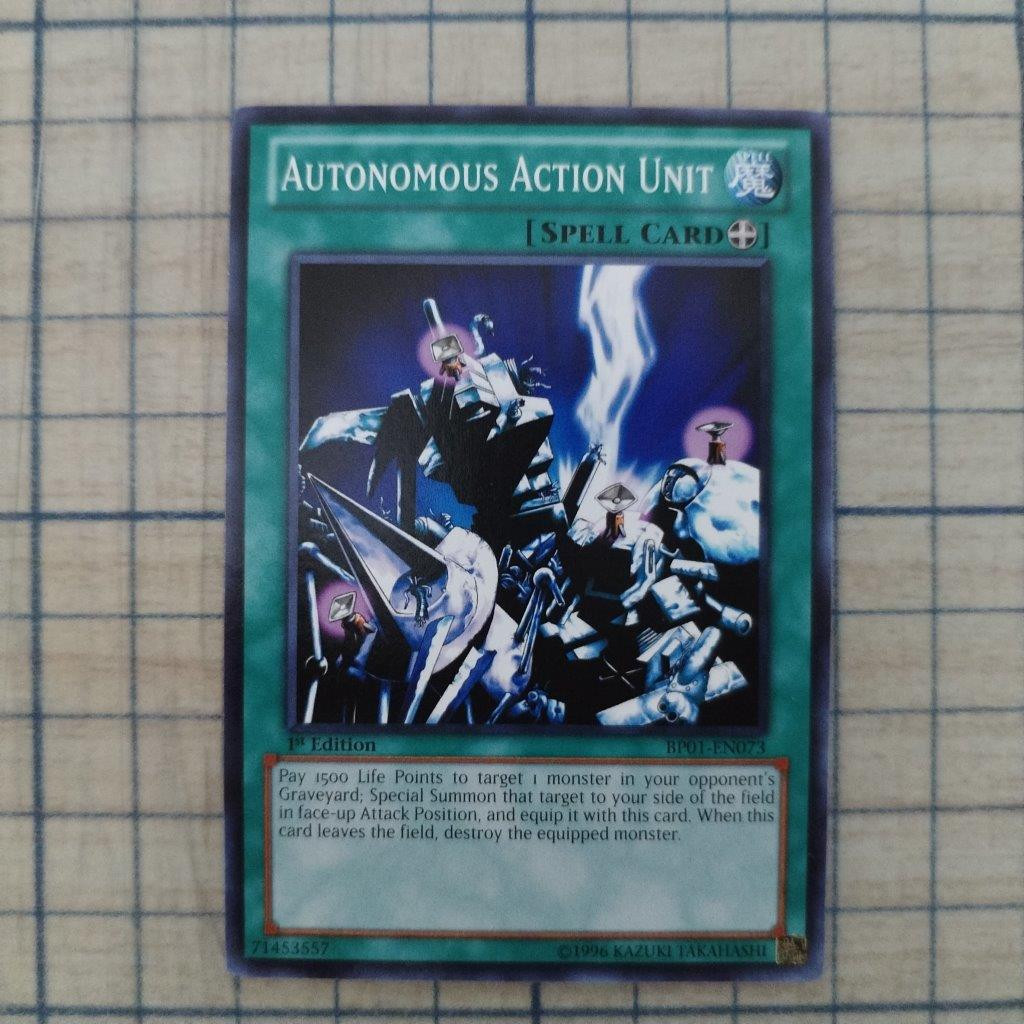 AUTONOMOUS ACTION UNIT BP01-EN073 1st EDITION 2012 SERIES COMMON YTCG