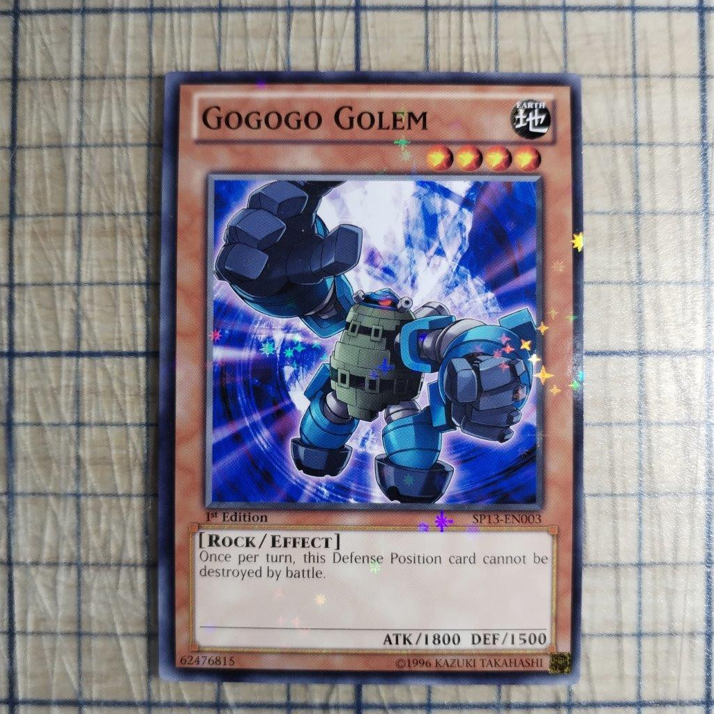 GOGOGO GOLEM SP13-EN003 1st EDITION 2013 SERIES STARFOIL RARE YTCG