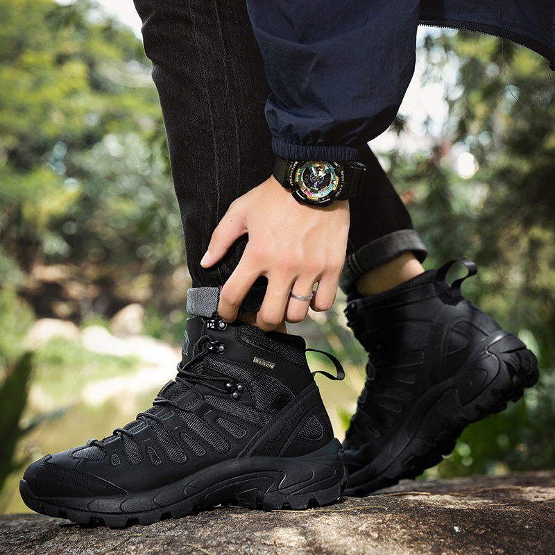 COD Fashion Boots Comfortable and breathable hiking Boots for man Outdoor Hiking Shoes - Image 7