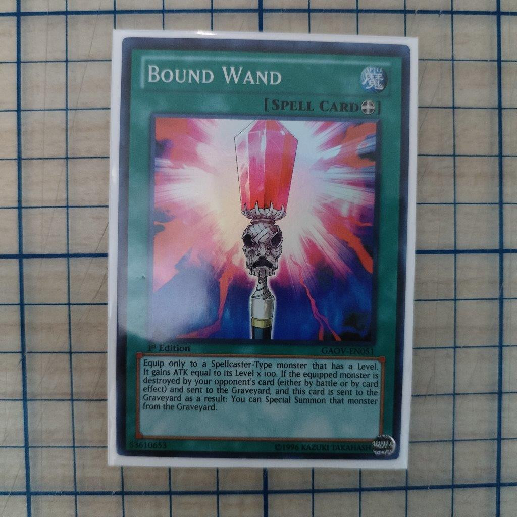 BOUND WAND GAOV-EN051 1st EDITION 2012 SERIES SUPER RARE YTCG