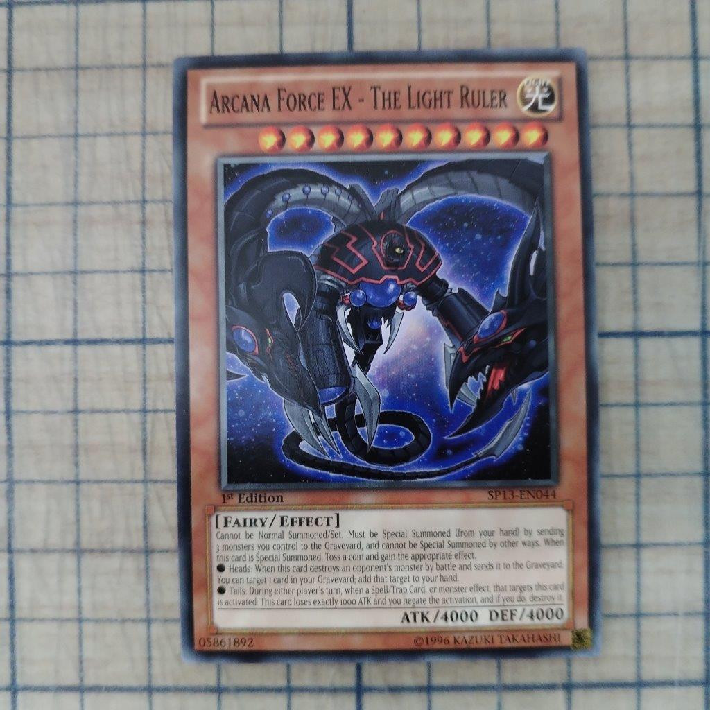 ARCANA FORCE EX - THE LIGHT RULER SP13-EN044 1st EDITION 2013 SERIES COMMON YTCG