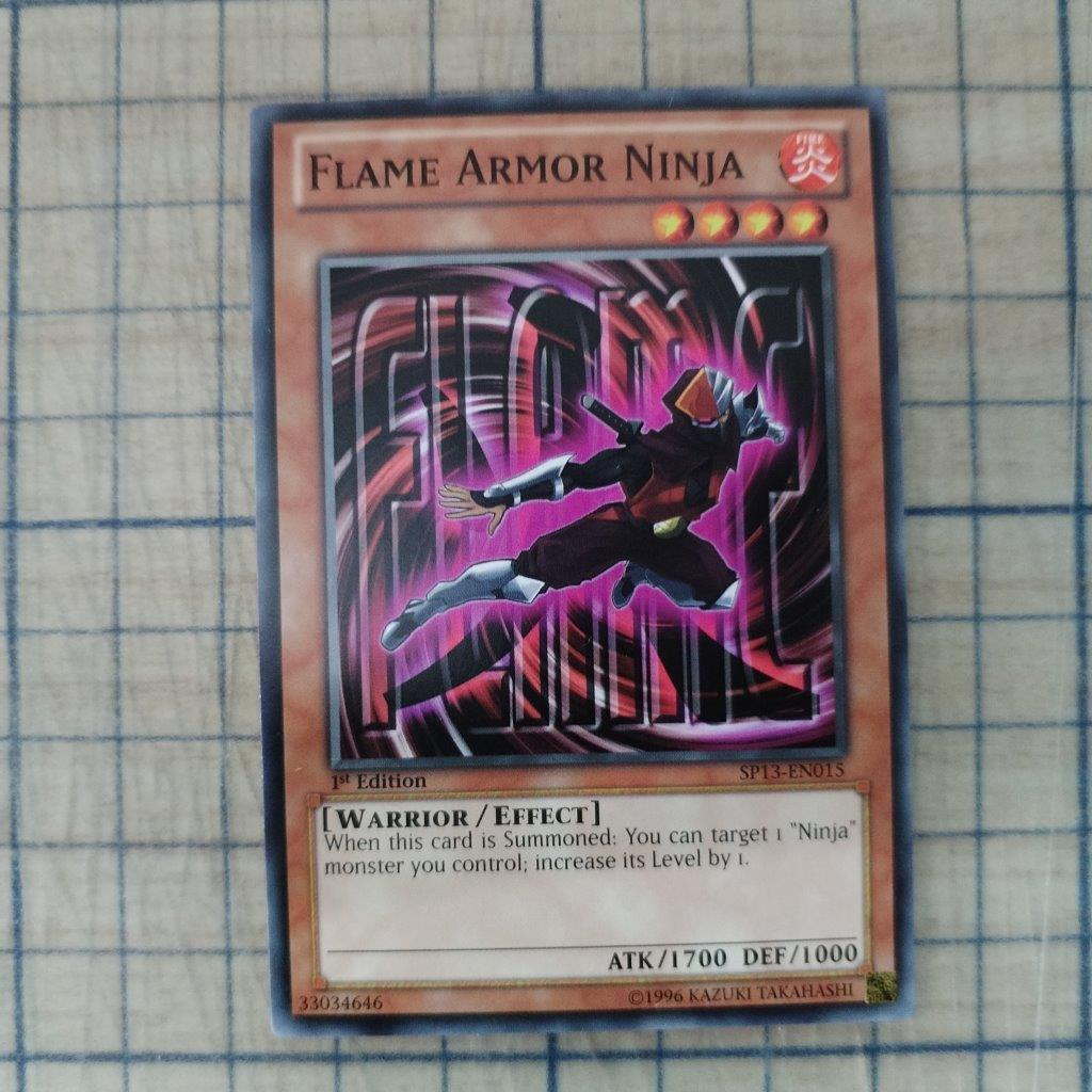 FLAME ARMOR NINJA SP13-EN015 1st EDITION 2013 SERIES COMMON YTCG