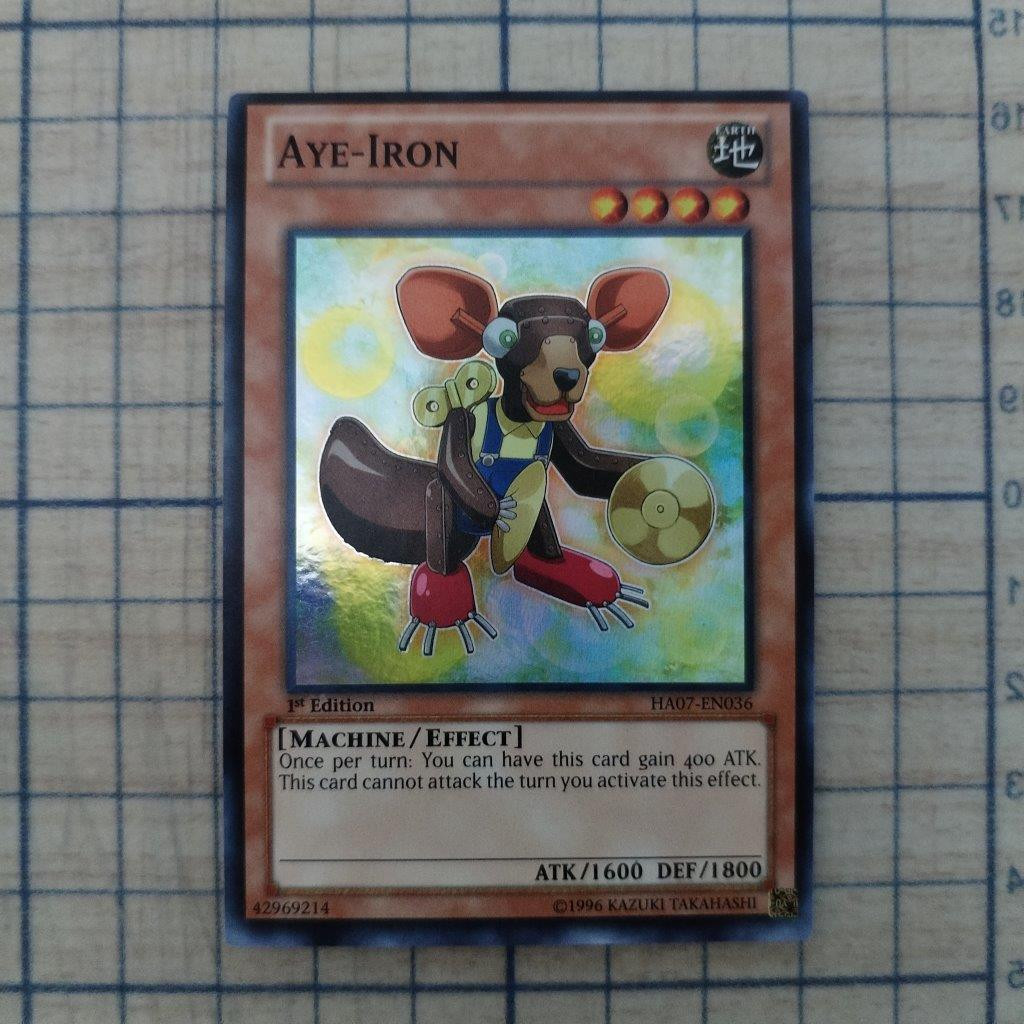AYE-IRON HA07-EN036 1st EDITION 2013 SERIES SUPER RARE YTCG