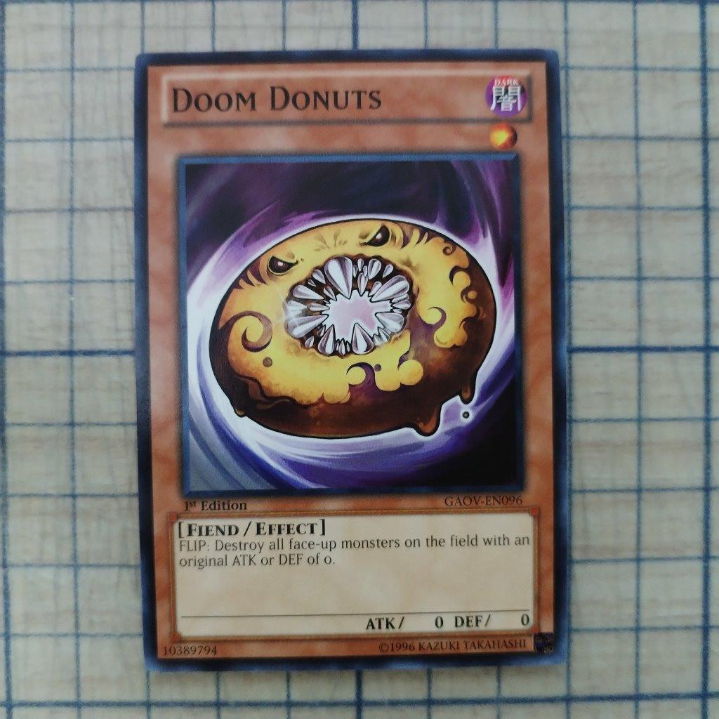 DOOM DONUTS GAOV-EN096 1st EDITION 2012 SERIES COMMON YTCG